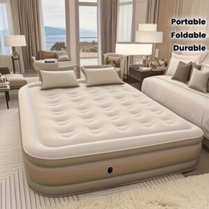 UltraComfort™ Thick Inflatable Air Mattress – Portable Foldable Air Bed for Indoor & Outdoor Camping